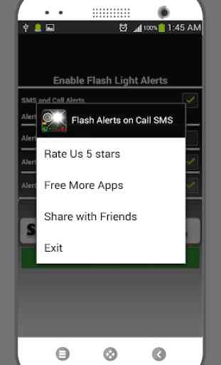Alertes flash sur appel SMS 4