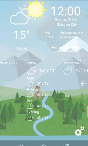 Animated Landscape Weather Live Wallpaper FREE 1