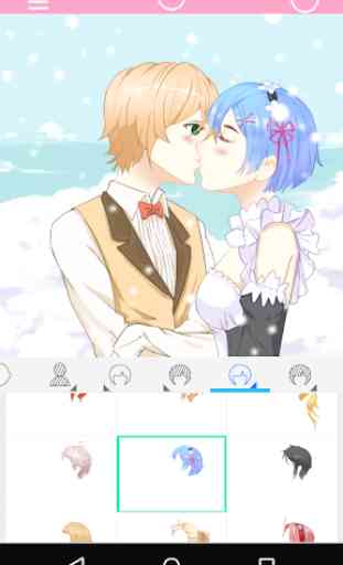 Anime Avatar Maker: Kissing Couple 2