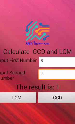 Calculate GCD and LCM 3
