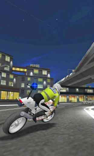 City Police MotorBike 3D Driving Simulator 3