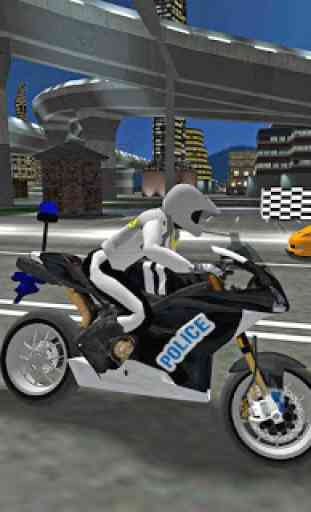 City Police MotorBike 3D Driving Simulator 4
