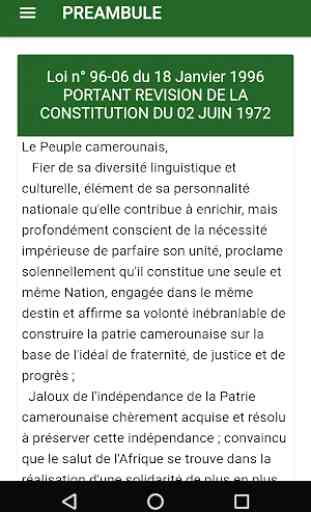 Constitution Camerounaise 1