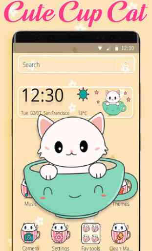 Cute Cup Hello Kitty Theme 1