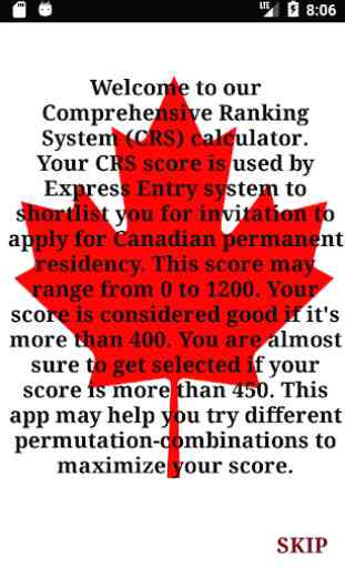 Express Entry CRS Calculator for Canadian PR 1