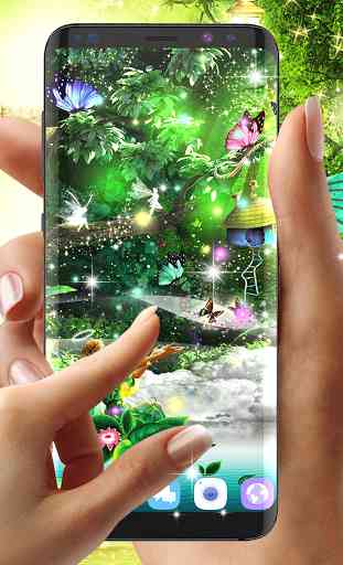 Forest fairy magical night live wallpaper 3