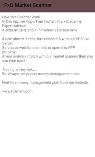 FxG Live Market Scanner 3