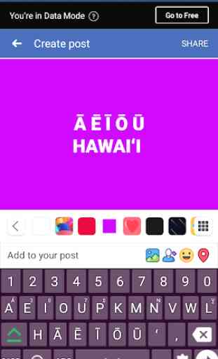 Hawaiian English Keyboard : Infra Keyboard 3