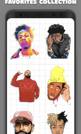 Hip Hop Pixel Coloring Book - Paint by Number 2