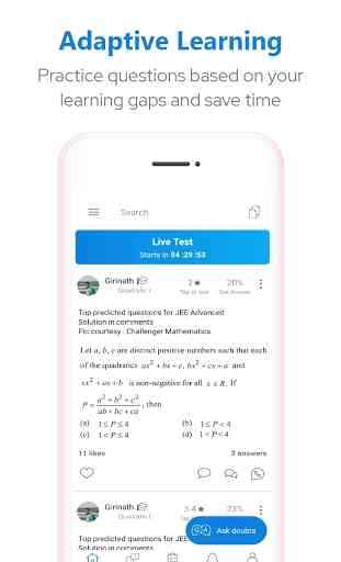 JEE Mains 2020 and JEE Advanced Smart Learning App 2