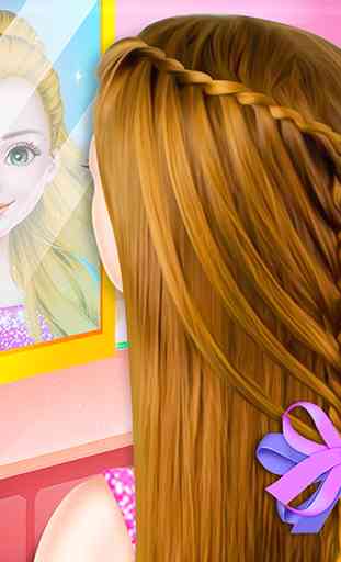 Little Princess Salon de coiffure tresse magique 4