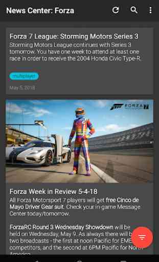 News Center: Forza 1