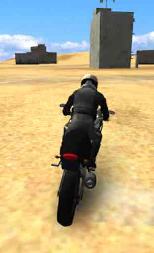 Police Motorbike Desert City 3