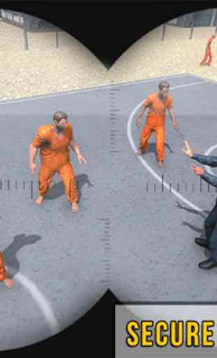 Prison sniper fl 3D: évasion d'un prisonnier 3