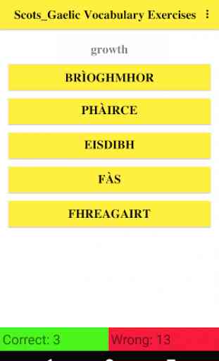 Scots Gaelic Vocabulary 2