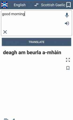 Scottish Gaelic - English Translator 1