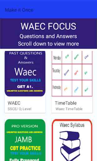WAEC, WASSCE FOCUS - (Past Questions and answers) 2