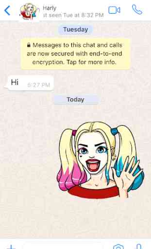 Autocollants Harley Quinn pour Whatsapp 1