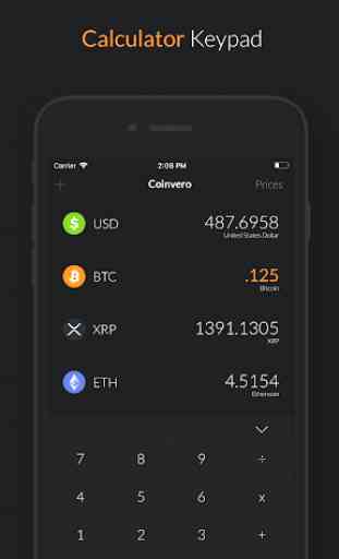 Coinvero - Currency Converter for Bitcoin & Crypto 3
