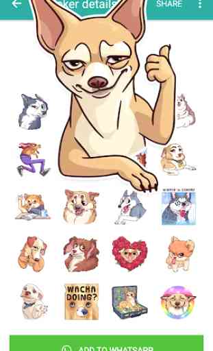 Cute Dog Stickers for WAStickerApps 4