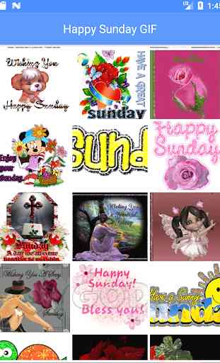 Happy Sunday GIF : Sunday Stickers Pack 1