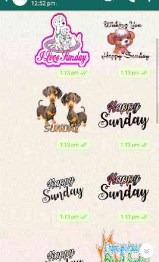 Happy Sunday GIF : Sunday Stickers Pack 4