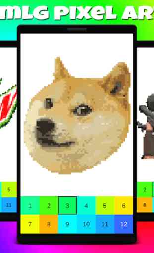 MLG Memes Color By Number MLG Pixel Art 3