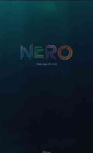 Nero - Web App Kit UI/UX Material Design 1