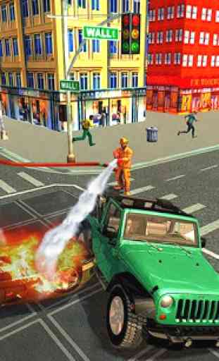 nouveau sauvetage de pompier ville 3D 3