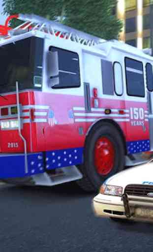 nouveau sauvetage de pompier ville 3D 4