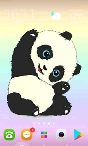 Panda Mignonne  fonds d'écran 1