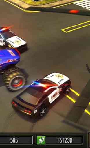 Police Chase Monster Car:Évasion du conducteur Cop 1