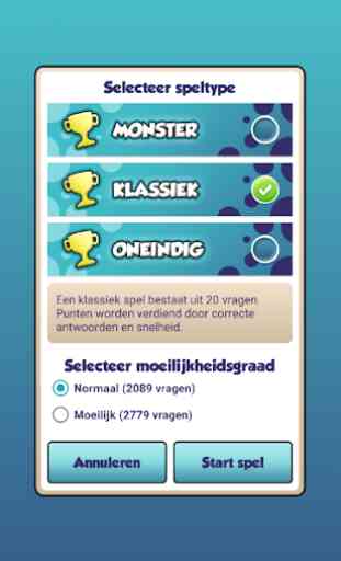 QuizMonster - Gratis Nederlands Quiz Spel 3