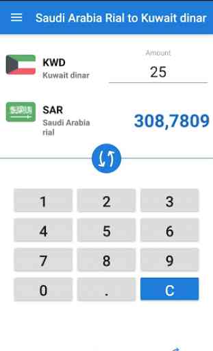 Saudi Arabian riyal to Kuwait dinar / SAR to KWD 2