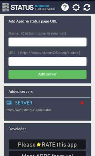 Server Status Monitor 4 Apache Webservers 3
