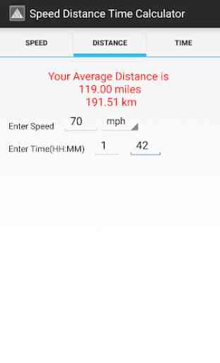 Speed Distance Time Calculator 2