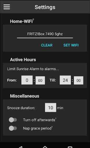 Sunrise Alarm for LIFX & Hue 4