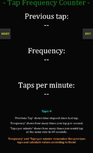 Tap Frequency Counter 1