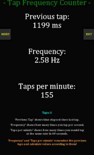 Tap Frequency Counter 2