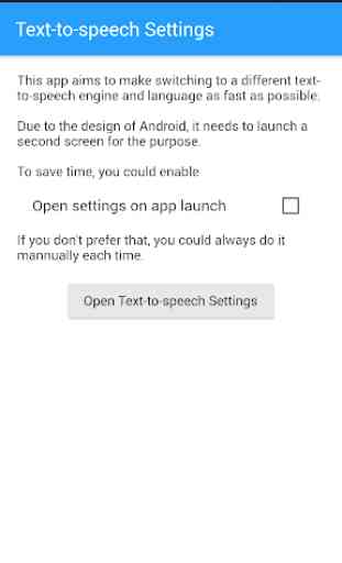 Text-to-speech settings / TTS Settings 1