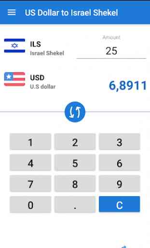 US Dollar to Israel Shekel / USD to ILS Converter 1