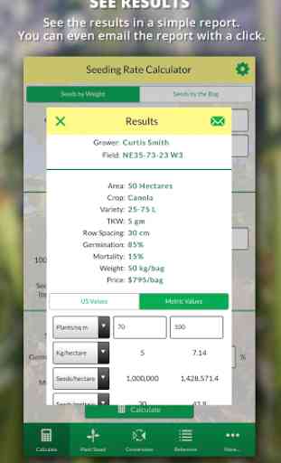 Agro Seeding Rate Calculator 2