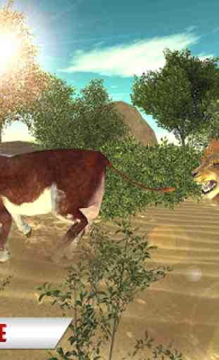 Angry Lion Village Attack - Wild Lion Simulator 3D 1