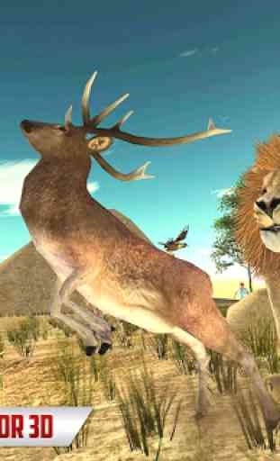 Angry Lion Village Attack - Wild Lion Simulator 3D 2