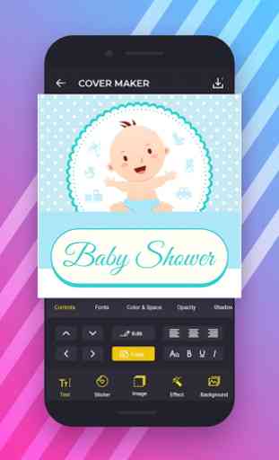 Baby Shower Invitation Card Maker 1