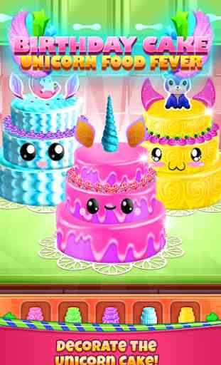 Birthday Cake - Unicorn Food Fever 4