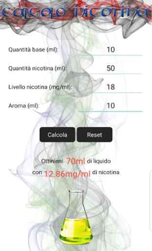 Calcolo Nicotina Svapo 2