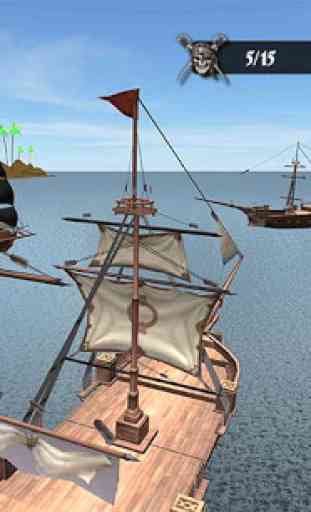 Caraïbes mer hors la loi pirate navire bataille 3D 1