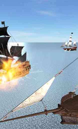 Caraïbes mer hors la loi pirate navire bataille 3D 2