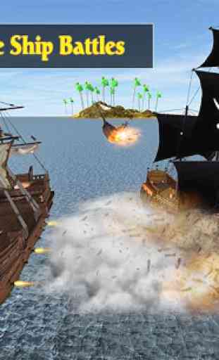 Caraïbes mer hors la loi pirate navire bataille 3D 3